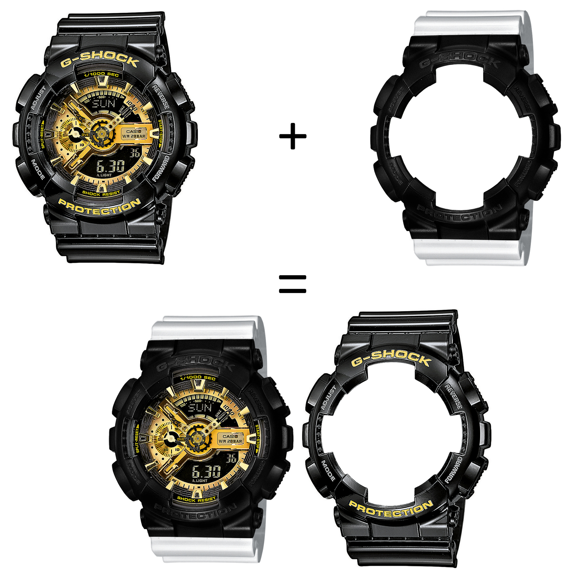 Casio SET GA-110GB-1AER + BEZEL 10523429 + PASEK 10347710 zegarek - miniatura 2