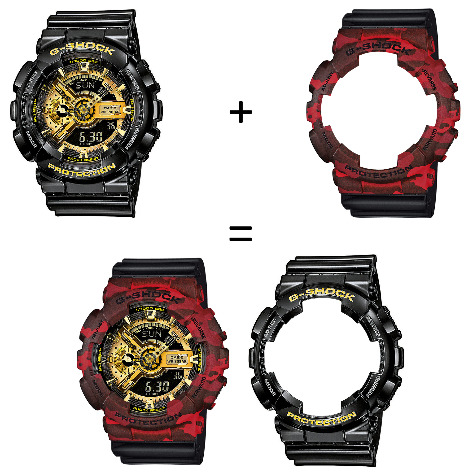 Casio SET GA-110GB-1AER + BEZEL 10530688 + PASEK 10347688 zegarek - miniatura 2