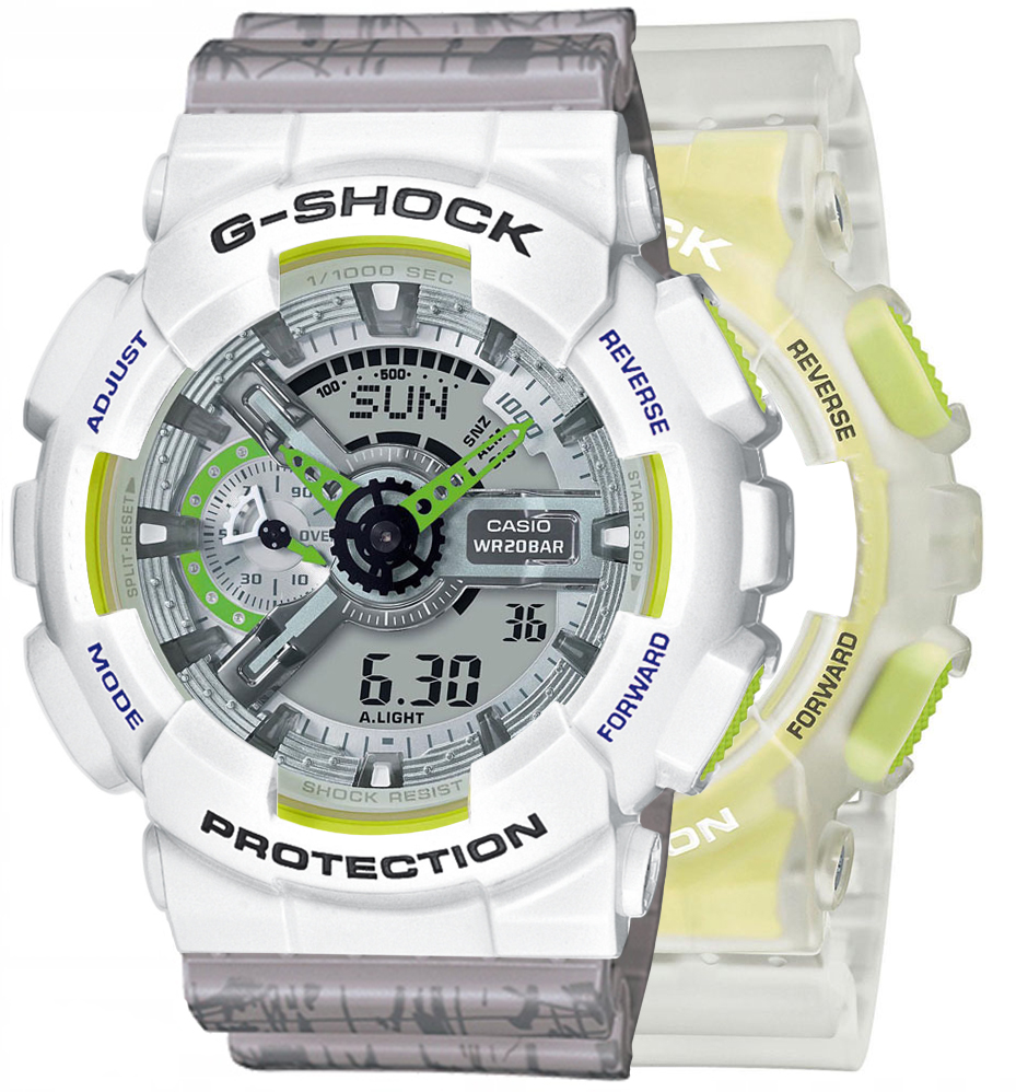 G-SHOCK SET GA-110LS-7AER + BEZEL 10347600 + PASEK 10498174