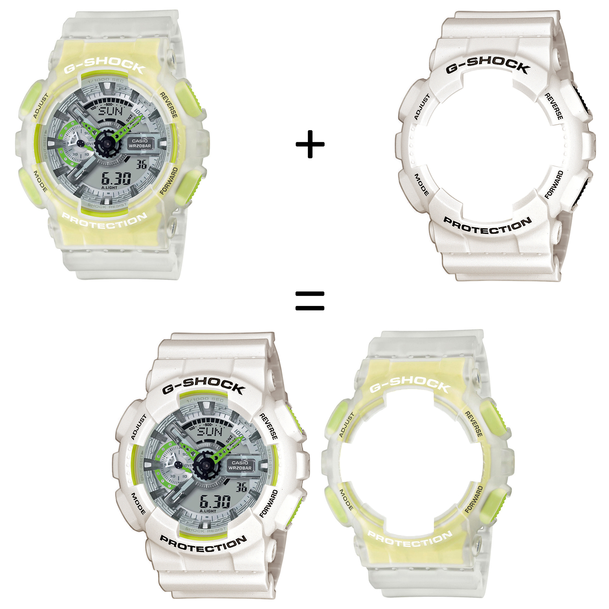 Casio SET GA-110LS-7AER + BEZEL 10395292 + PASEK 10395227 zegarek - miniatura 2