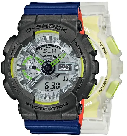 Casio SET GA-110LS-7AER + BEZEL 10467795 + PASEK 10527467 - zdjęcie 1