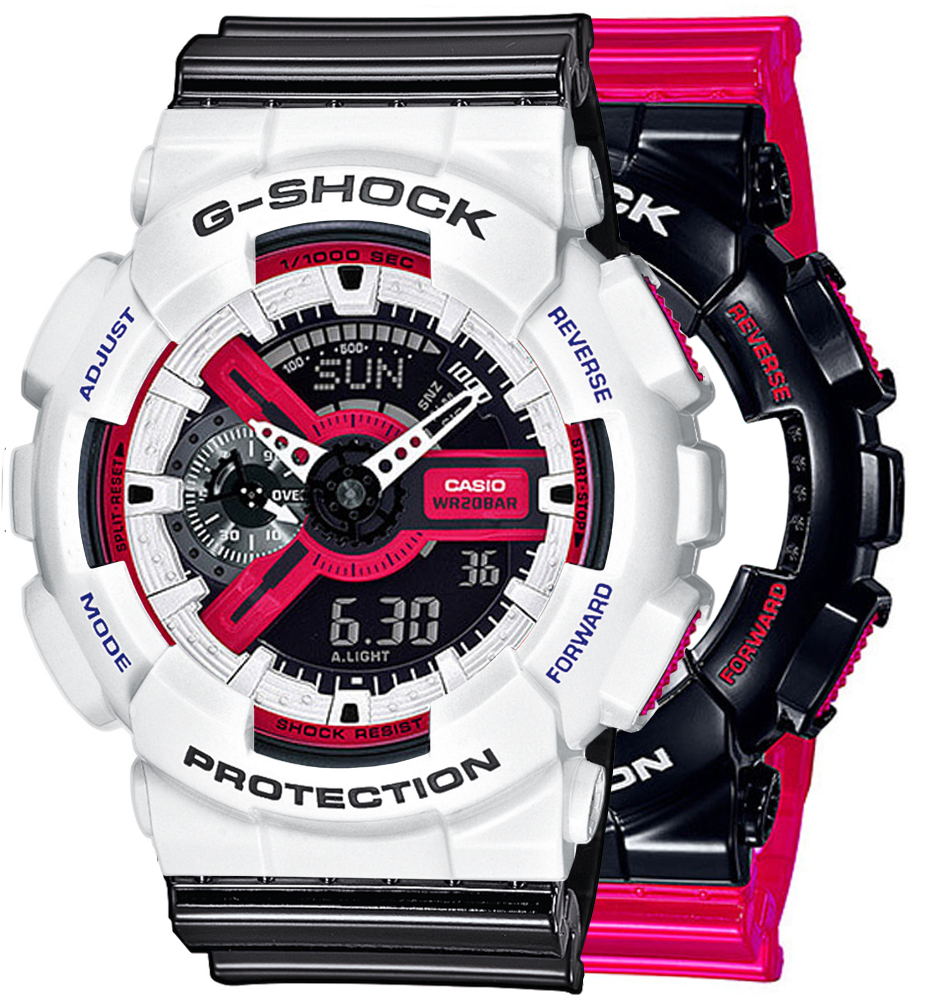 G-SHOCK SET GA-110RB-1AER + BEZEL 10347600 + PASEK 10378391