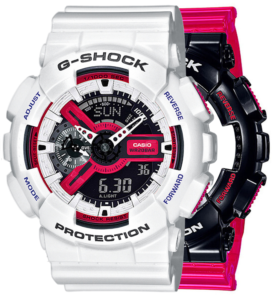 G-SHOCK SET GA-110RB-1AER + BEZEL 10347600 + PASEK 10430571