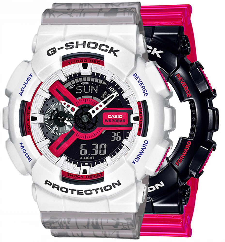 G-SHOCK SET GA-110RB-1AER + BEZEL 10347600 + PASEK 10498174