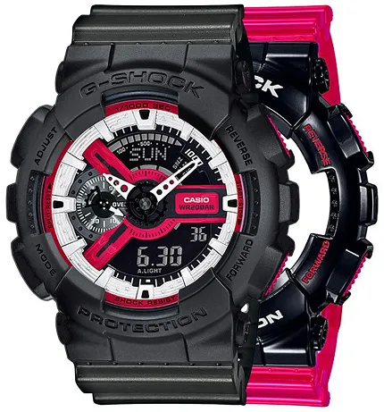 Casio SET GA-110RB-1AER + BEZEL 10358741 + PASEK 10467764 - zdjęcie 1