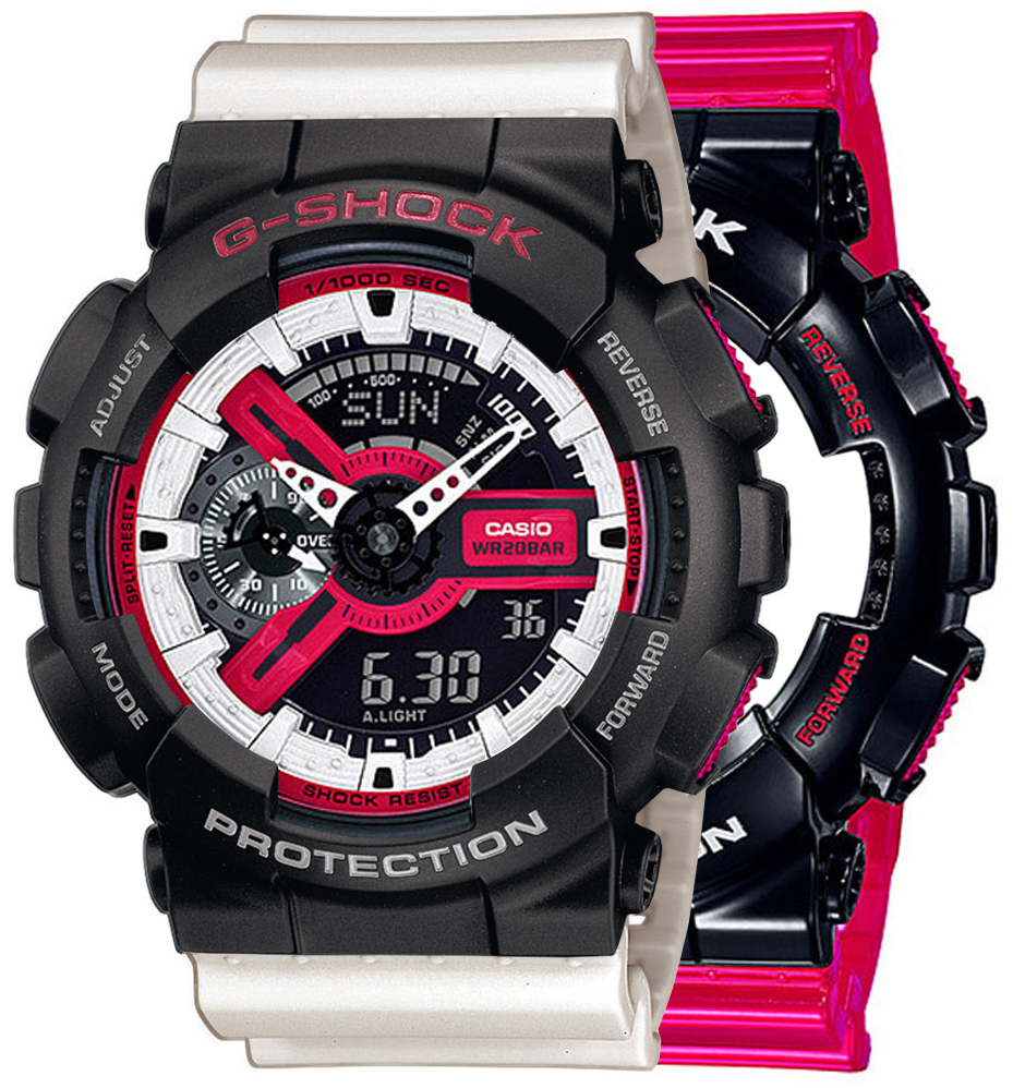 G-SHOCK SET GA-110RB-1AER + BEZEL 10378531 + PASEK 10395227