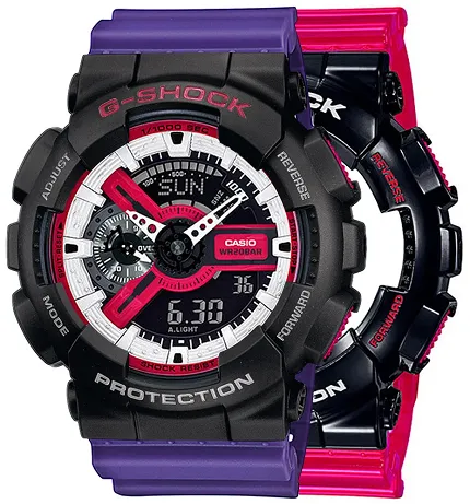 Casio SET GA-110RB-1AER + BEZEL 10378531 + PASEK 10498156 - zdjęcie 1