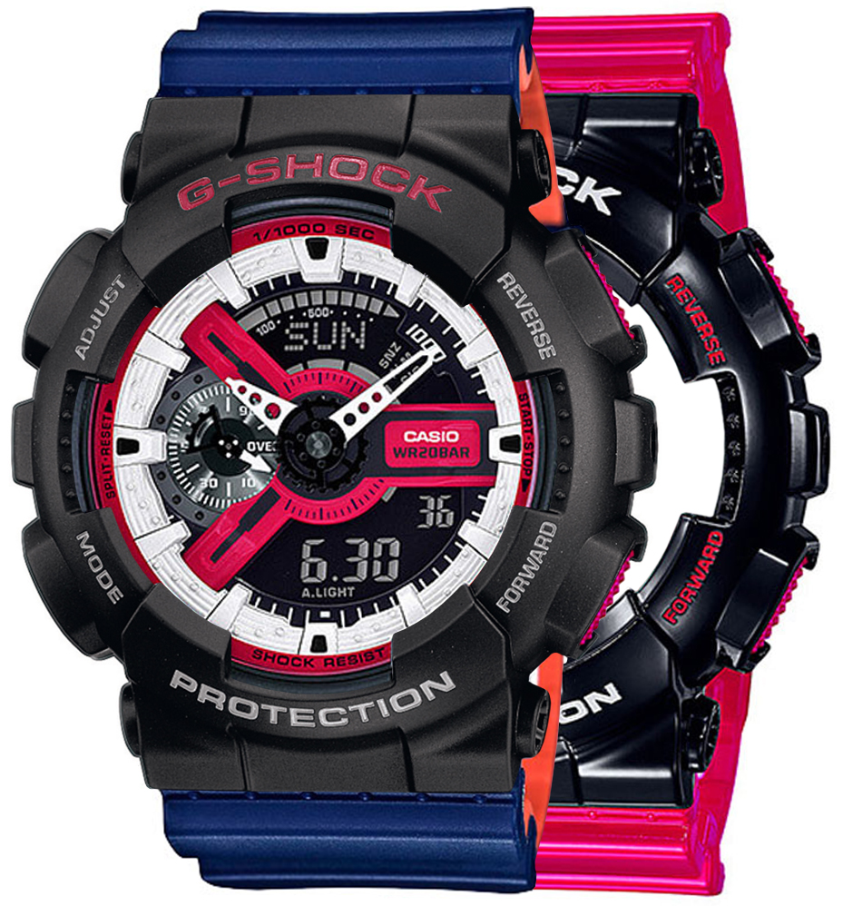 G-SHOCK SET GA-110RB-1AER + BEZEL 10378531 + PASEK 10527467