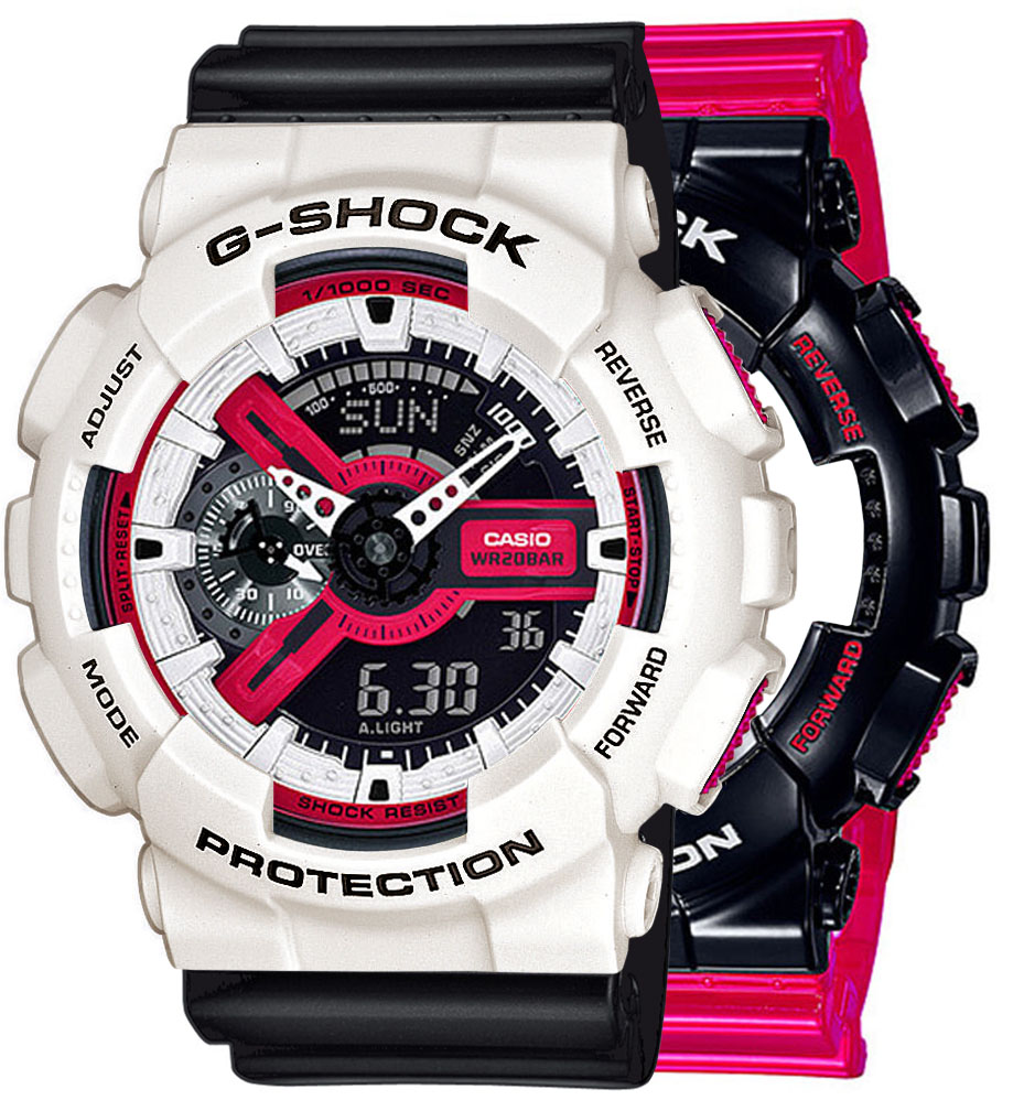 G-SHOCK SET GA-110RB-1AER + BEZEL 10395292 + PASEK 10347688