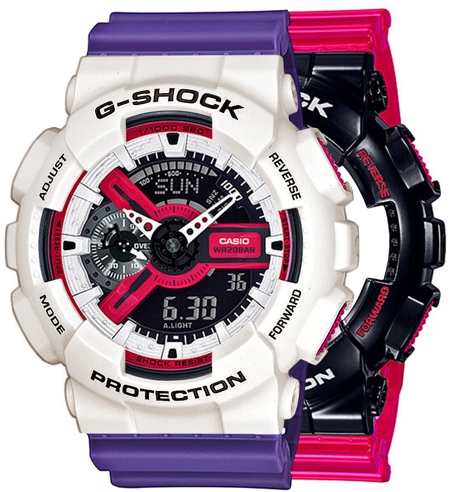 G-SHOCK SET GA-110RB-1AER + BEZEL 10395292 + PASEK 10498156