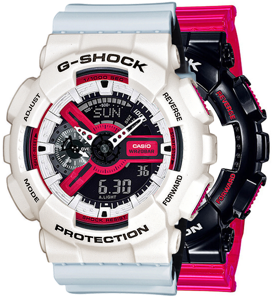 G-SHOCK SET GA-110RB-1AER + BEZEL 10395292 + PASEK 10527469