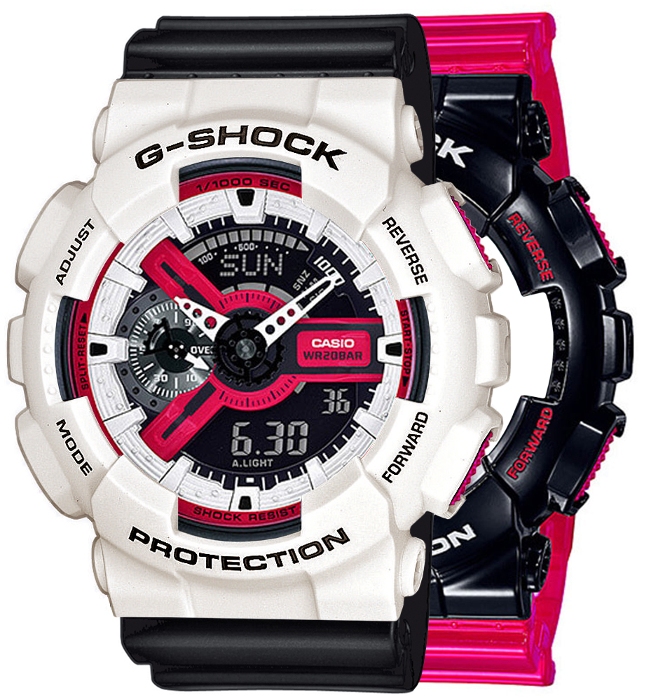 G-SHOCK SET GA-110RB-1AER + BEZEL 10395292 + PASEK 10536683