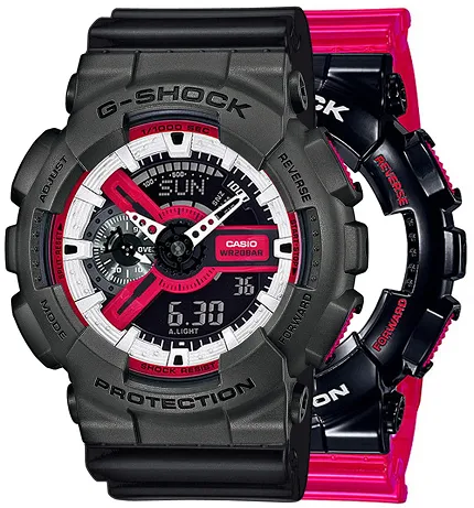 Casio SET GA-110RB-1AER + BEZEL 10467795 + PASEK 10347688 - zdjęcie 1