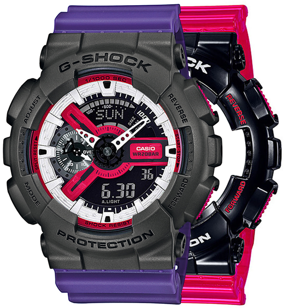 G-SHOCK SET GA-110RB-1AER + BEZEL 10467795 + PASEK 10498156