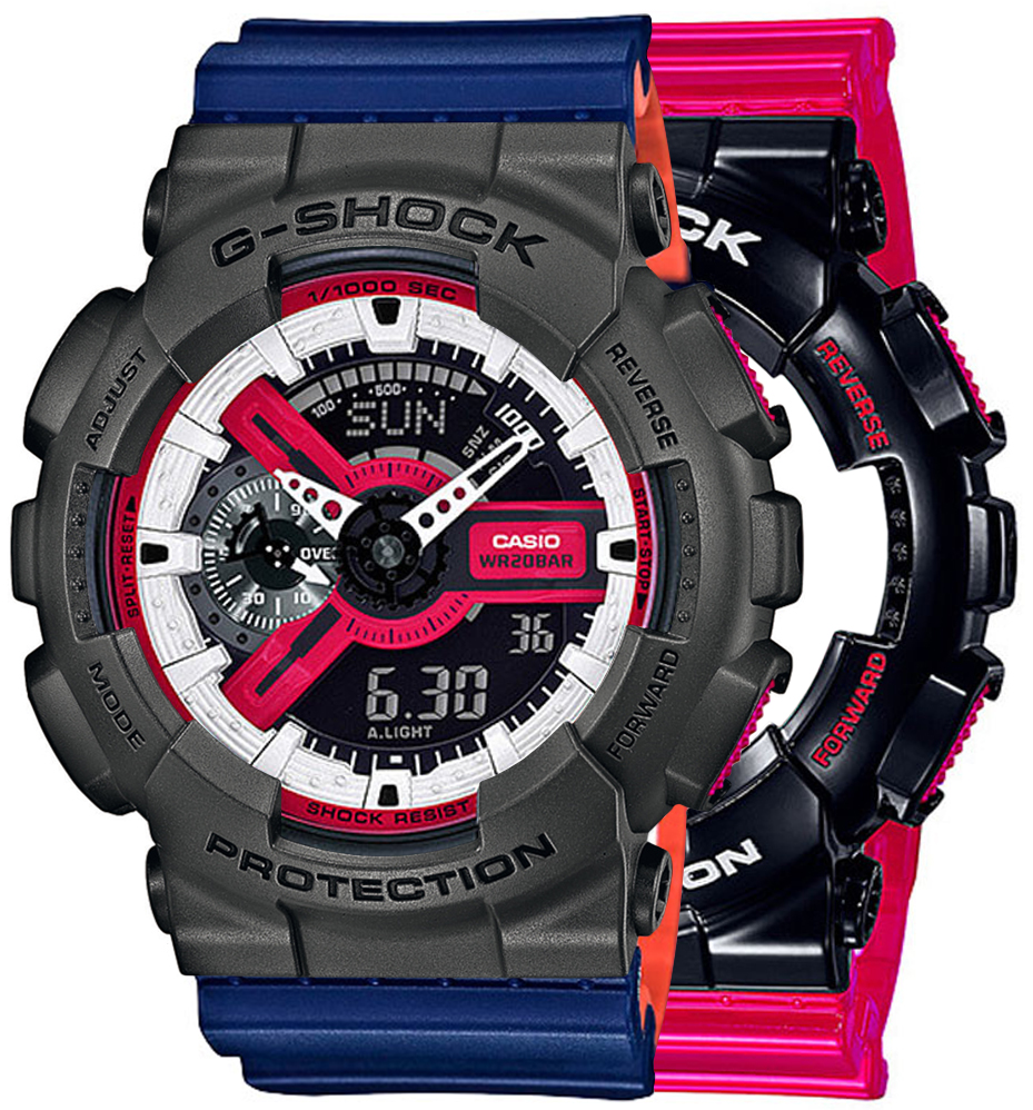G-SHOCK SET GA-110RB-1AER + BEZEL 10467795 + PASEK 10527467