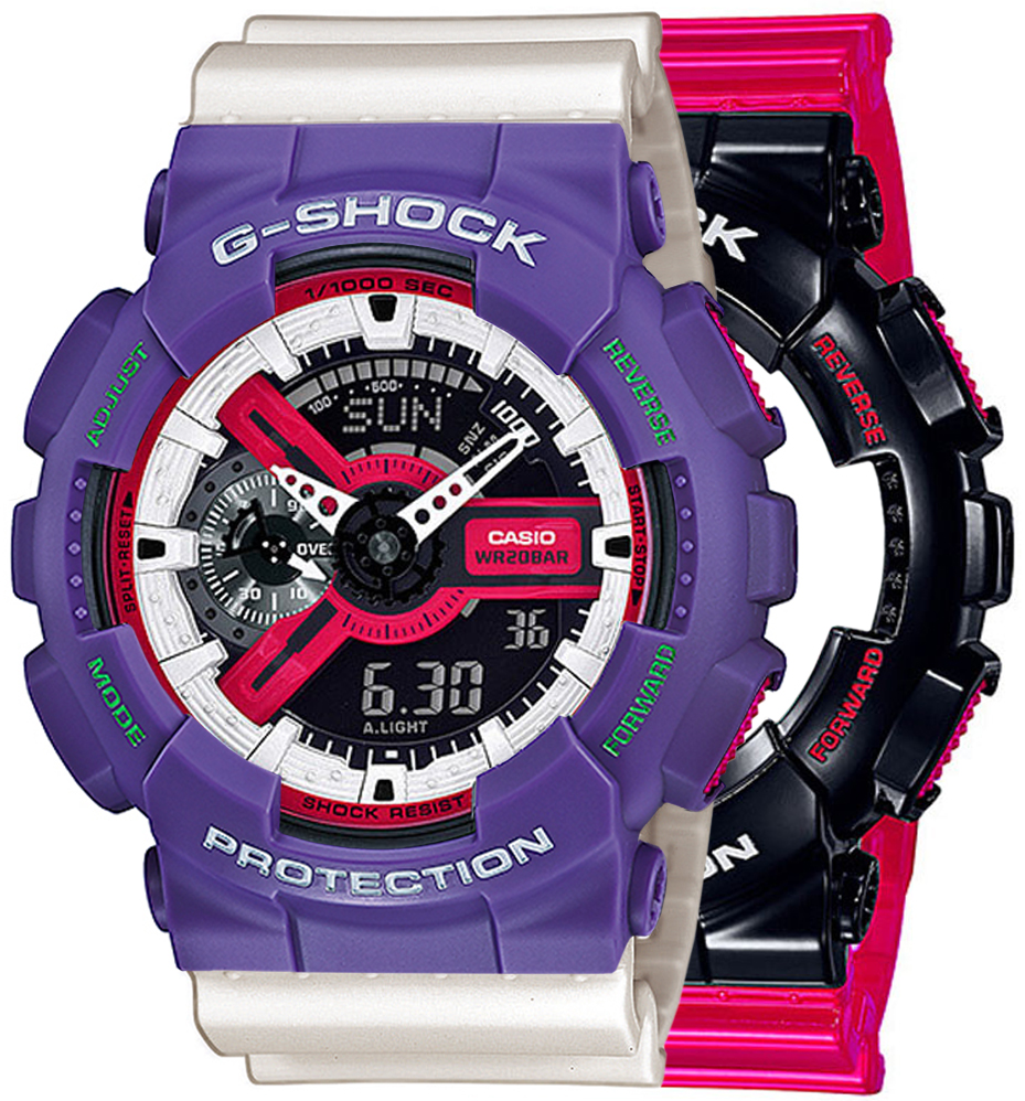 G-SHOCK SET GA-110RB-1AER + BEZEL 10498250 + PASEK 10395227