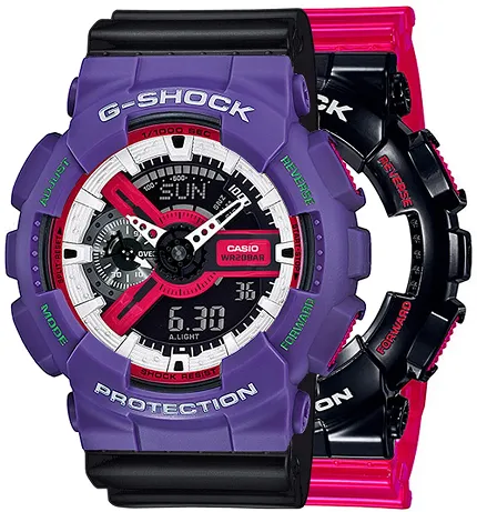 Casio SET GA-110RB-1AER + BEZEL 10498250 + PASEK 10536683 - zdjęcie 1