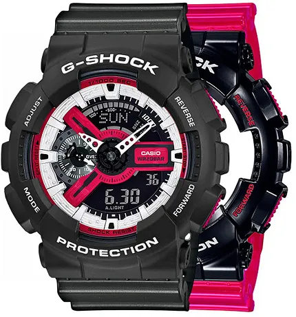 Casio SET GA-110RB-1AER + BEZEL 10508136 + PASEK 10467764 - zdjęcie 1