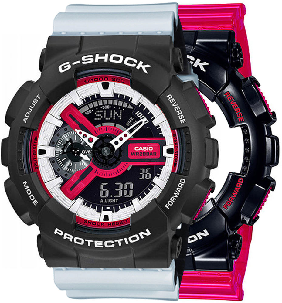 G-SHOCK SET GA-110RB-1AER + BEZEL 10508136 + PASEK 10527469