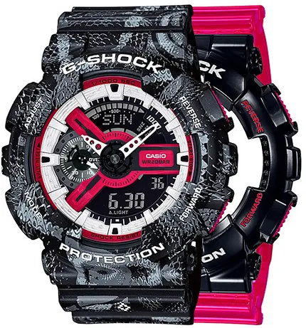 Casio SET GA-110RB-1AER + BEZEL 10520052 + PASEK 10520049 - zdjęcie 1