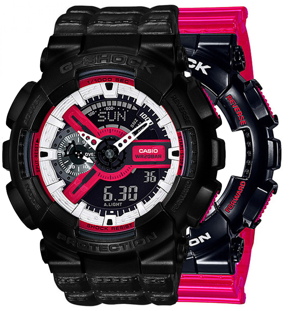 G-SHOCK SET GA-110RB-1AER + BEZEL 10523429 + PASEK 10559686