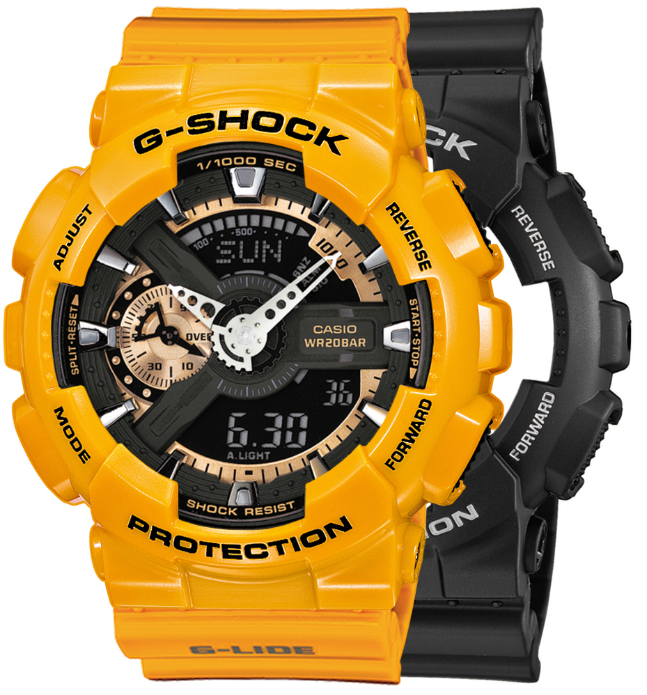 G-SHOCK SET GA-110RG-1AER + BEZEL 10347601 + PASEK 10457913