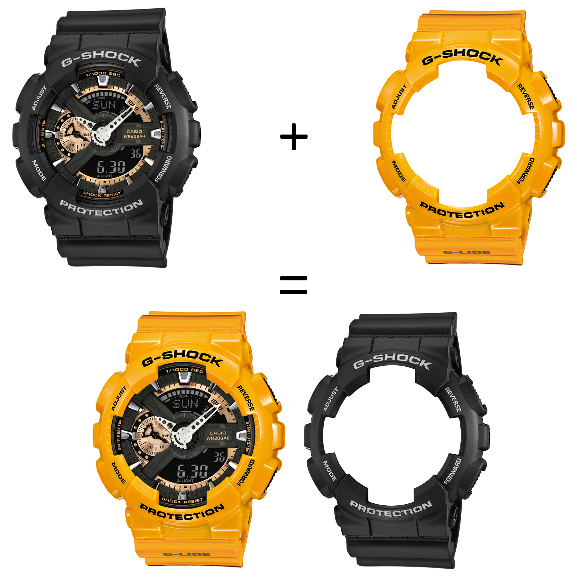 Casio SET GA-110RG-1AER + BEZEL 10347601 + PASEK 10457913 zegarek - miniatura 2
