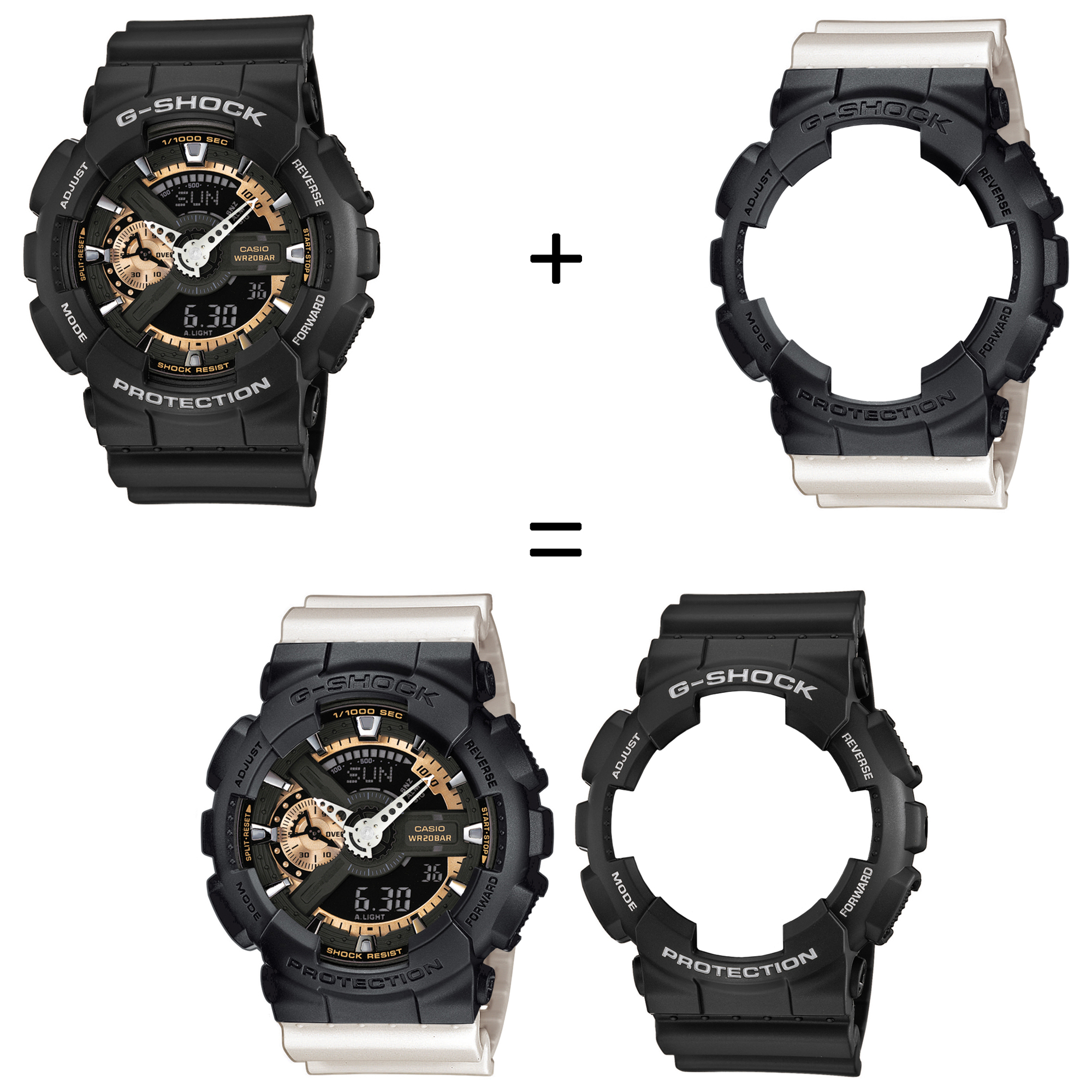 Casio SET GA-110RG-1AER + BEZEL 10358741 + PASEK 10395227 zegarek - miniatura 2