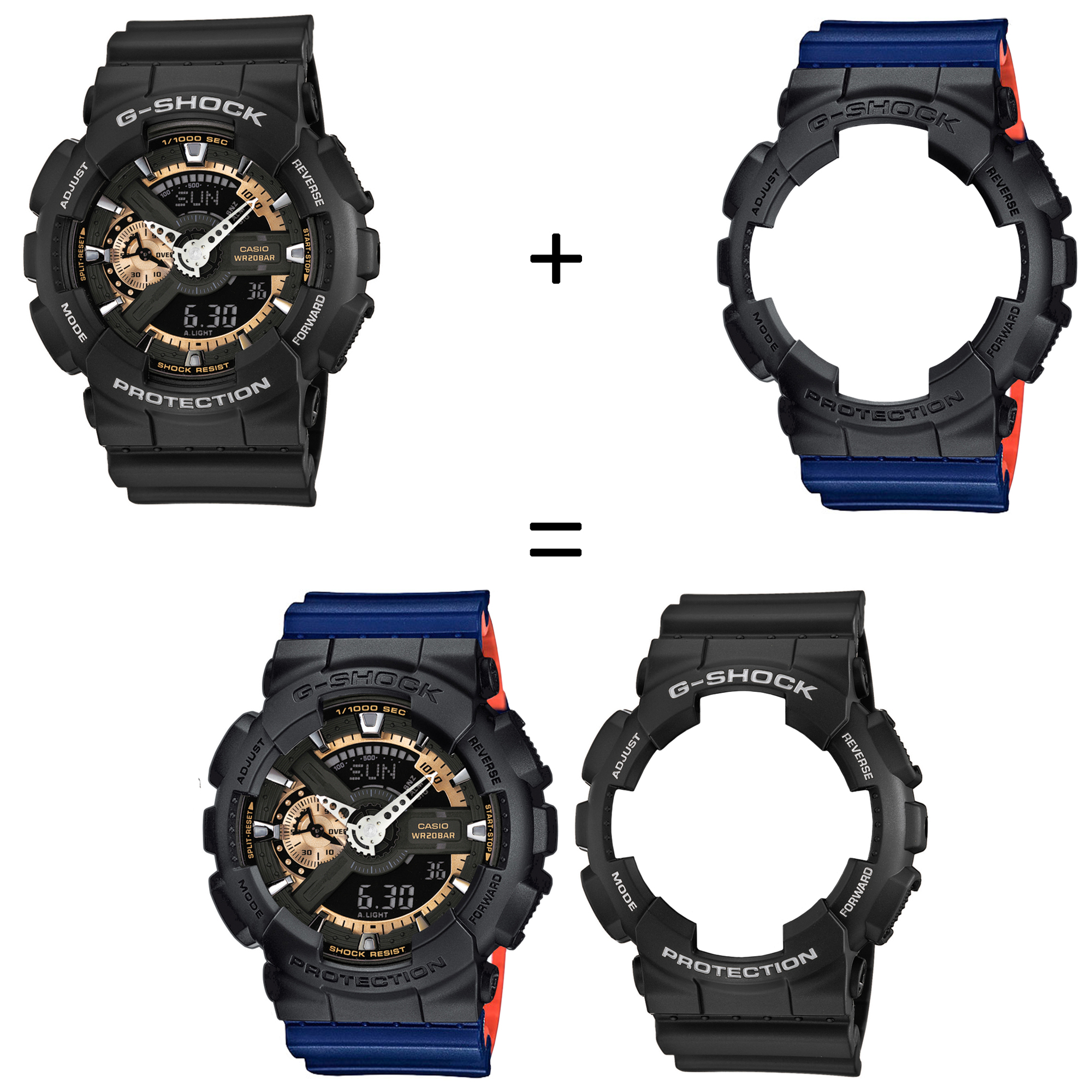 Casio SET GA-110RG-1AER + BEZEL 10358741 + PASEK 10527467 zegarek - miniatura 2