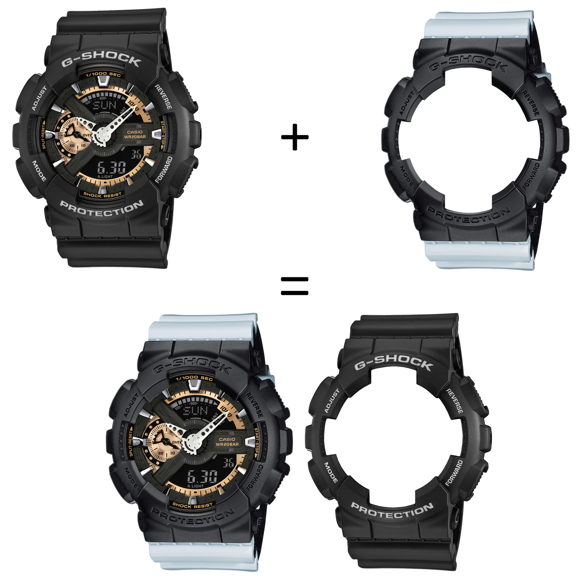 Casio SET GA-110RG-1AER + BEZEL 10358741 + PASEK 10527469 zegarek - miniatura 2