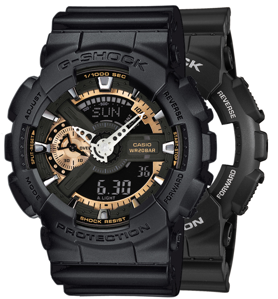 G-SHOCK SET GA-110RG-1AER + BEZEL 10358741 + PASEK 10536683