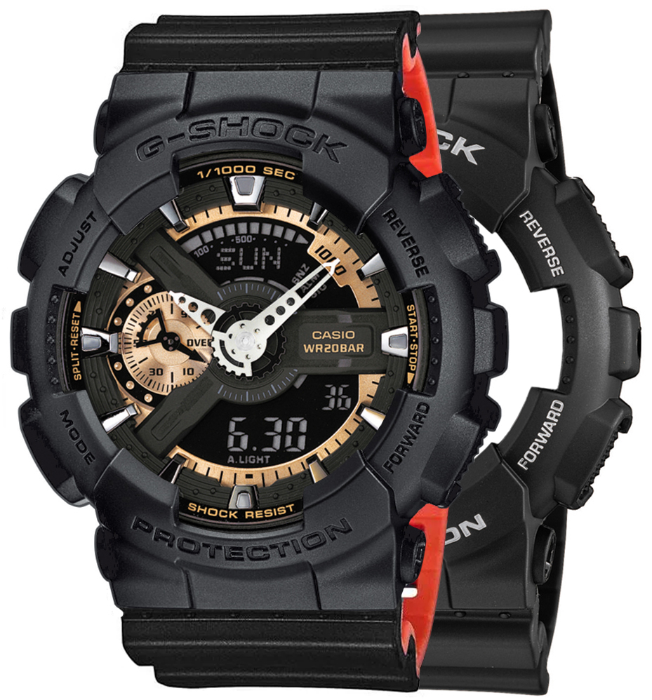 G-SHOCK SET GA-110RG-1AER + BEZEL 10358741 + PASEK 10577142