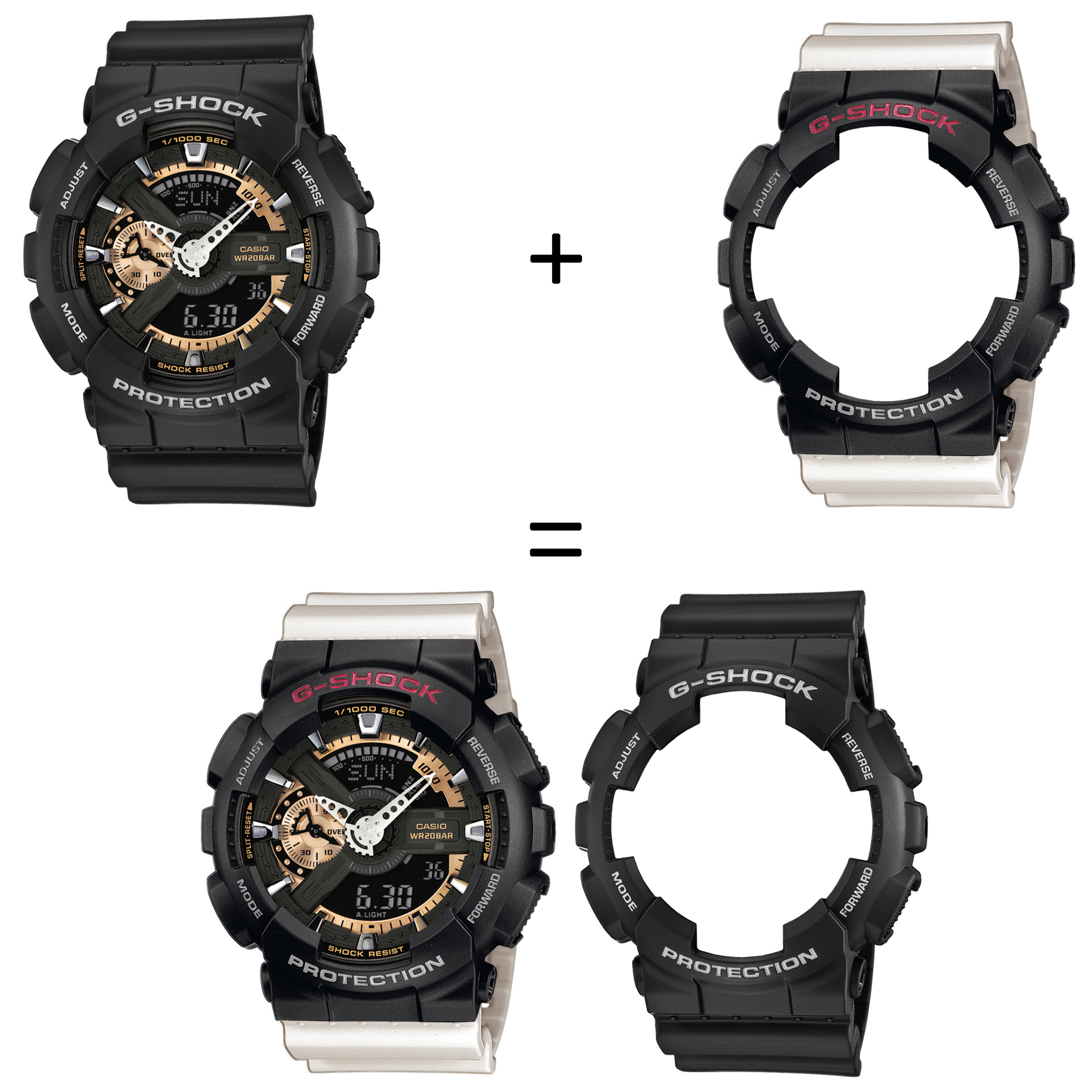 Casio SET GA-110RG-1AER + BEZEL 10378531 + PASEK 10395227 zegarek - miniatura 2