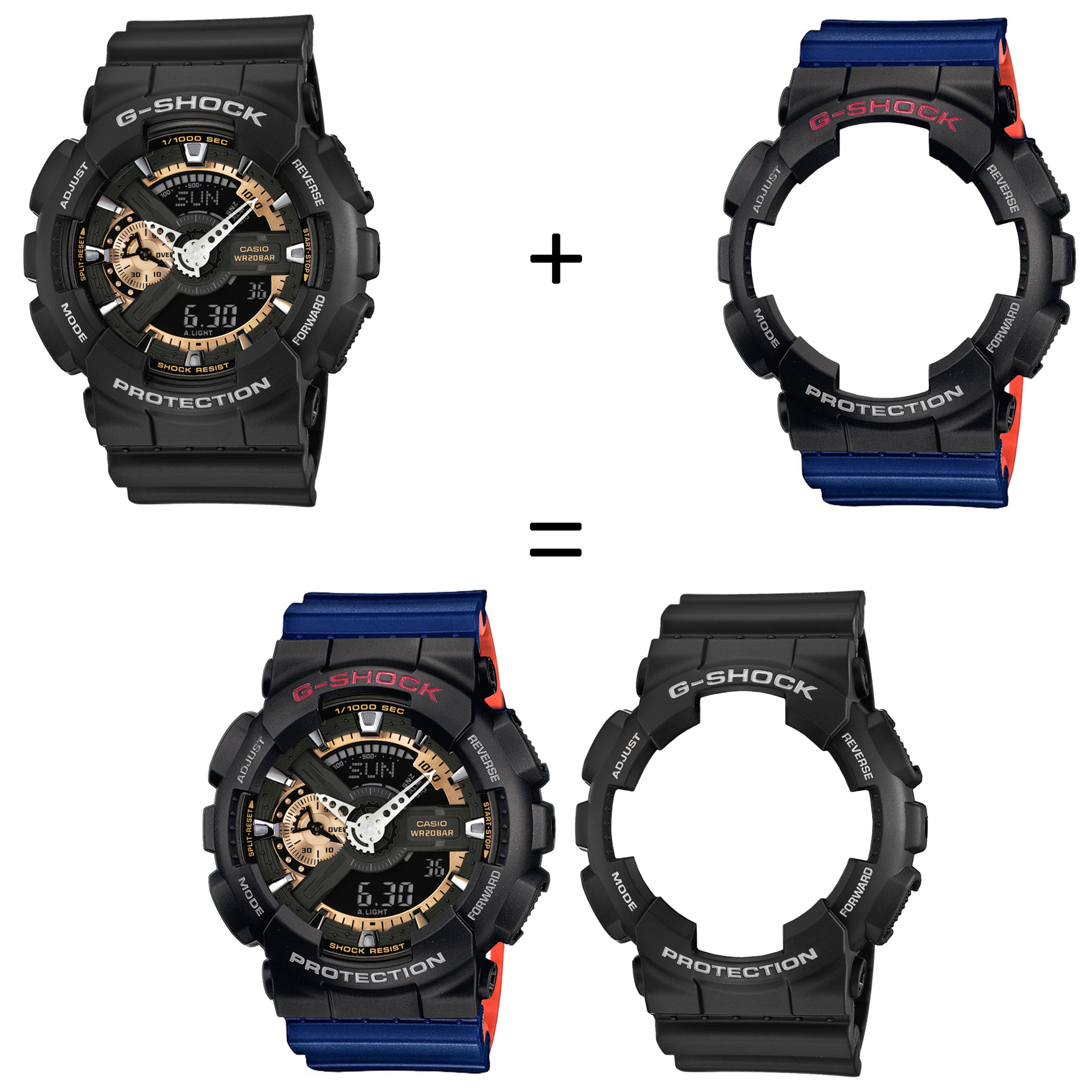 Casio SET GA-110RG-1AER + BEZEL 10378531 + PASEK 10527467 zegarek - miniatura 2