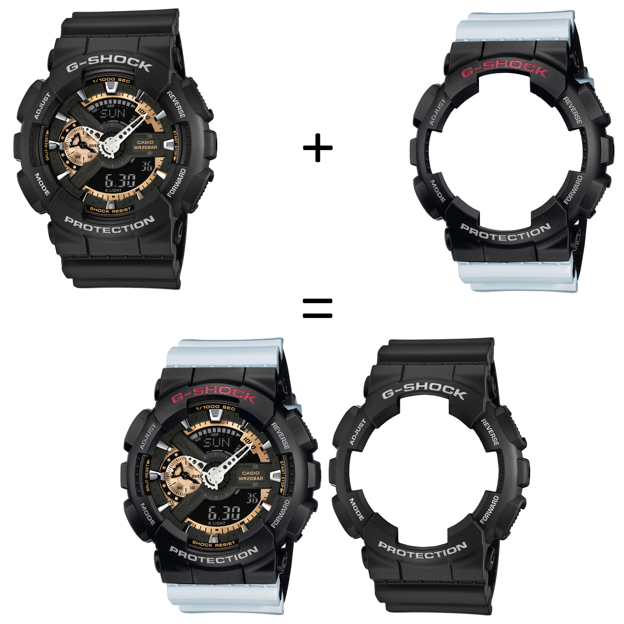 Casio SET GA-110RG-1AER + BEZEL 10378531 + PASEK 10527469 zegarek - miniatura 2