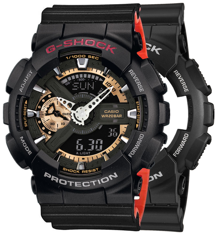 G-SHOCK SET GA-110RG-1AER + BEZEL 10378531 + PASEK 10577142