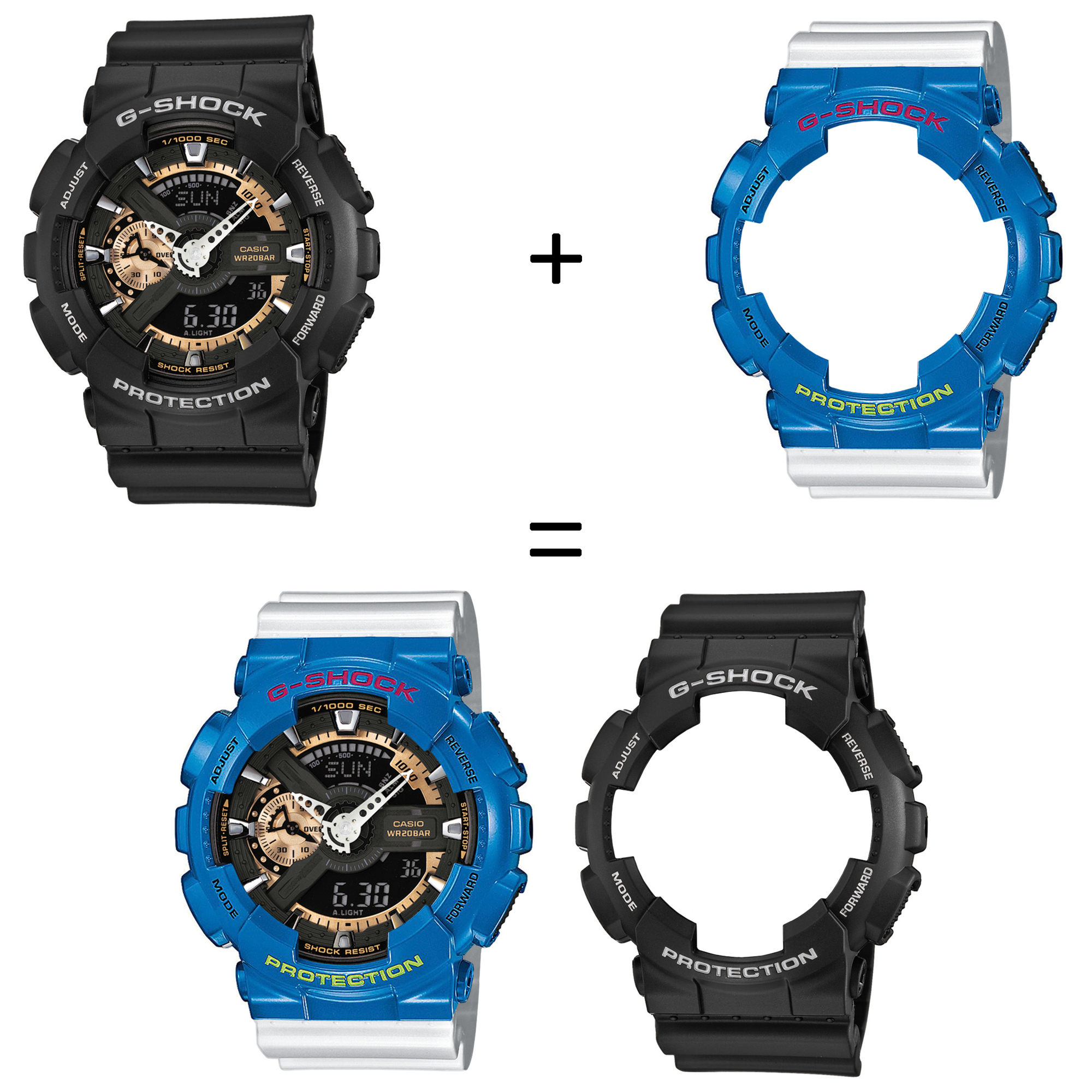 Casio SET GA-110RG-1AER + BEZEL 10388974 + PASEK 10347710 zegarek - miniatura 2