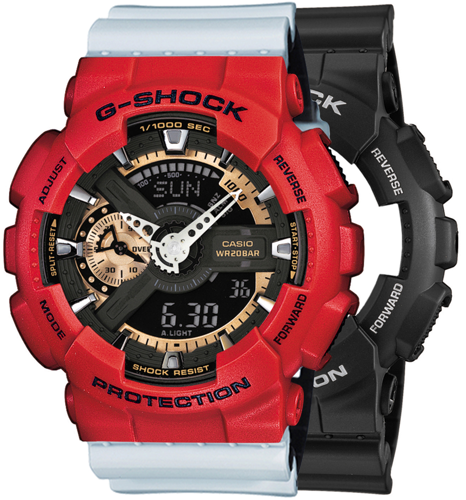 G-SHOCK SET GA-110RG-1AER + BEZEL 10395289 + PASEK 10527469