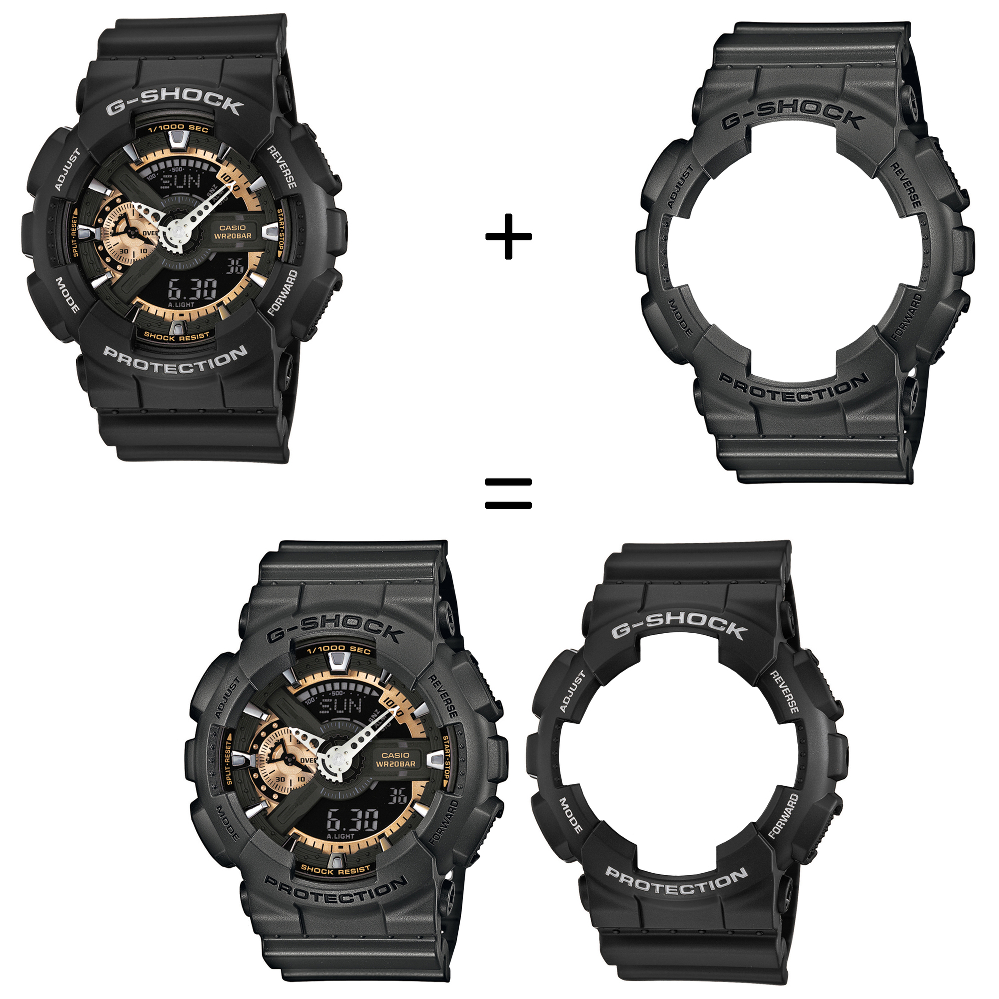 Casio SET GA-110RG-1AER + BEZEL 10467795 + PASEK 10467764 zegarek - miniatura 2