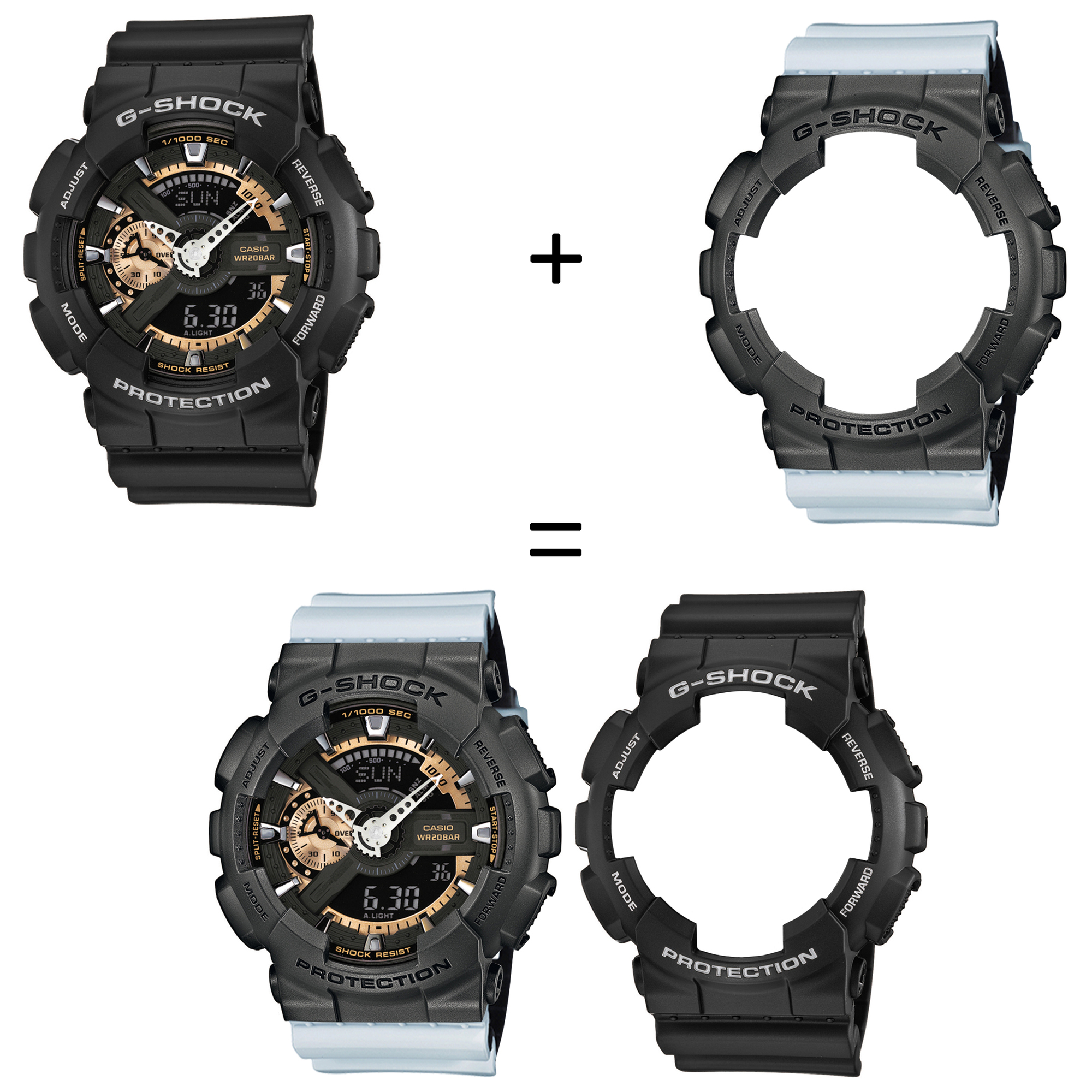 Casio SET GA-110RG-1AER + BEZEL 10467795 + PASEK 10527469 zegarek - miniatura 2