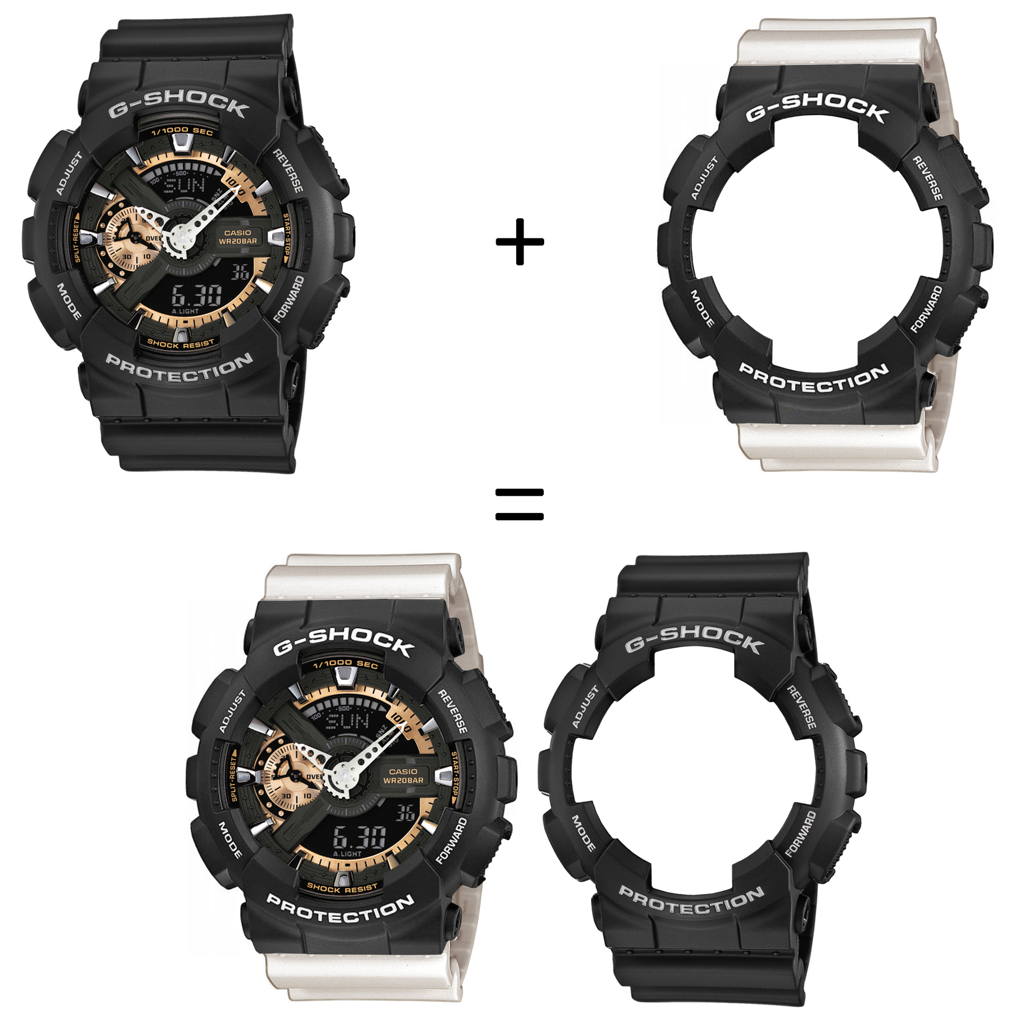 Casio SET GA-110RG-1AER + BEZEL 10508136 + PASEK 10395227 zegarek - miniatura 2