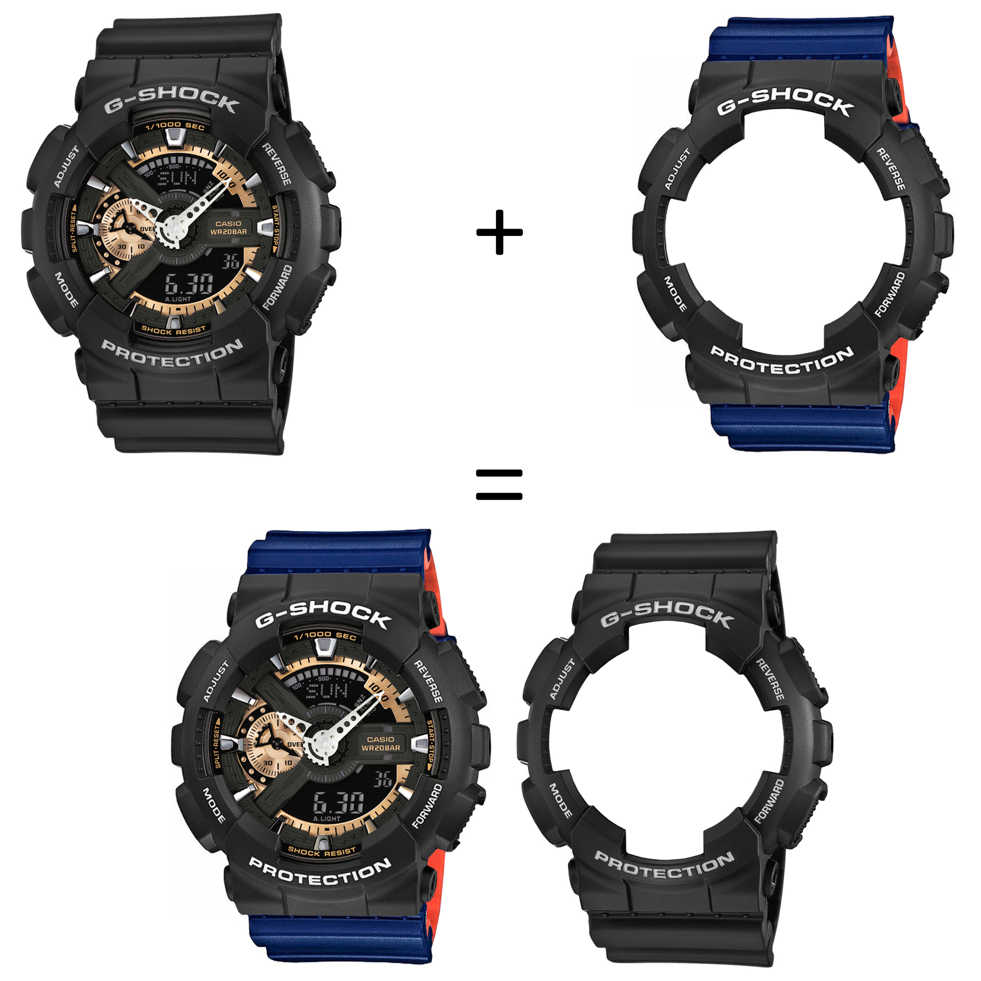 Casio SET GA-110RG-1AER + BEZEL 10508136 + PASEK 10527467 zegarek - miniatura 2