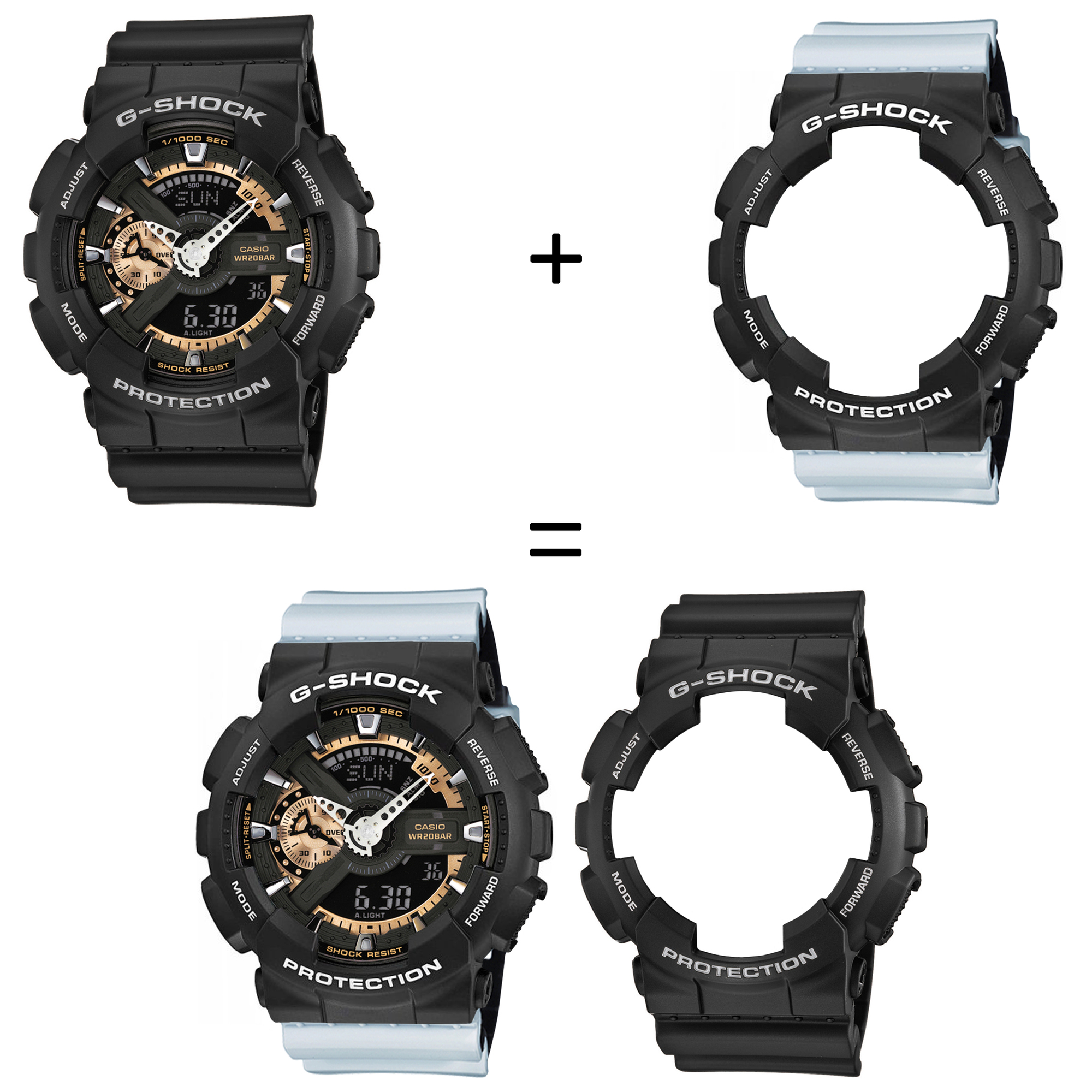 Casio SET GA-110RG-1AER + BEZEL 10508136 + PASEK 10527469 zegarek - miniatura 2