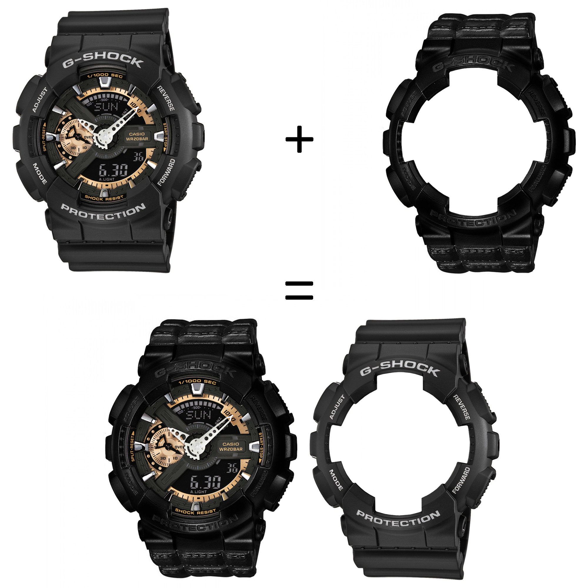 Casio SET GA-110RG-1AER + BEZEL 10523429 + PASEK 10559686 zegarek - miniatura 2