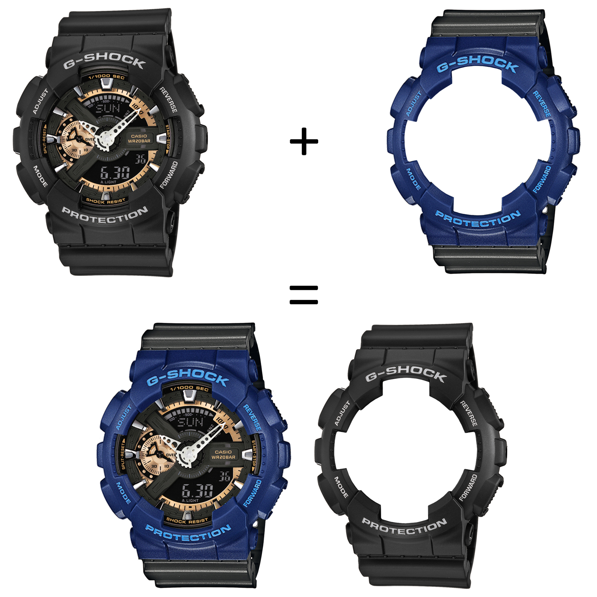 Casio SET GA-110RG-1AER + BEZEL 10527398 + PASEK 10467764 zegarek - miniatura 2