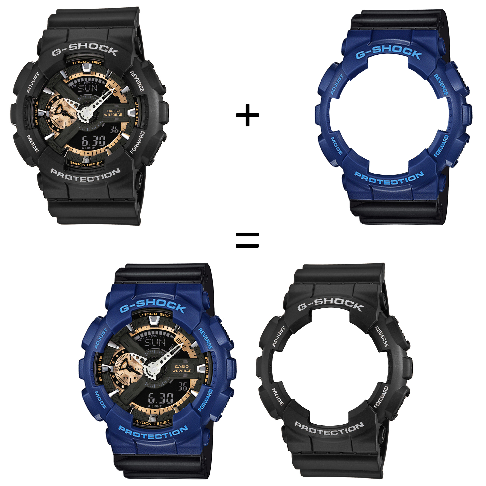 Casio SET GA-110RG-1AER + BEZEL 10527398 + PASEK 10536683 zegarek - miniatura 2