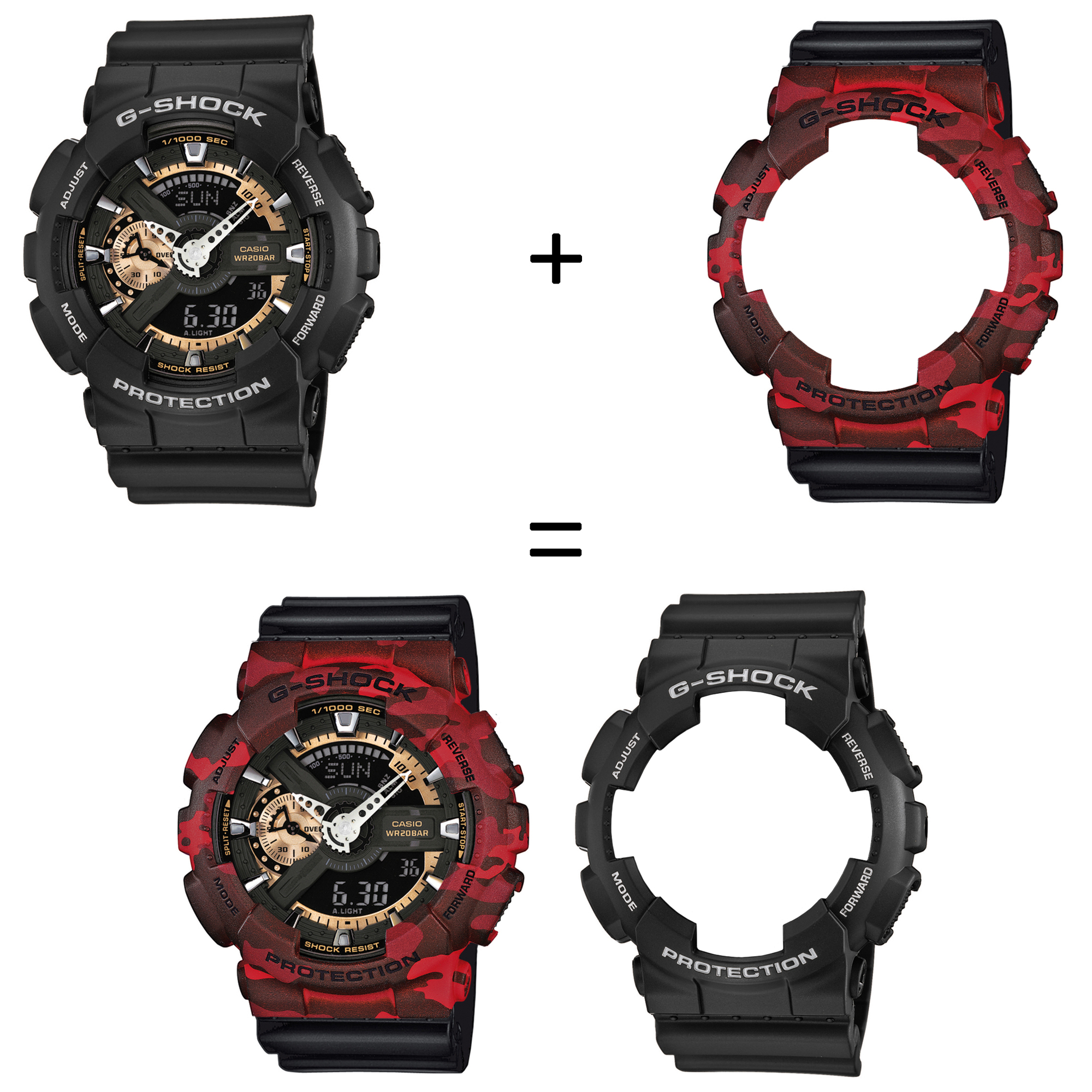 Casio SET GA-110RG-1AER + BEZEL 10530688 + PASEK 10536683 zegarek - miniatura 2