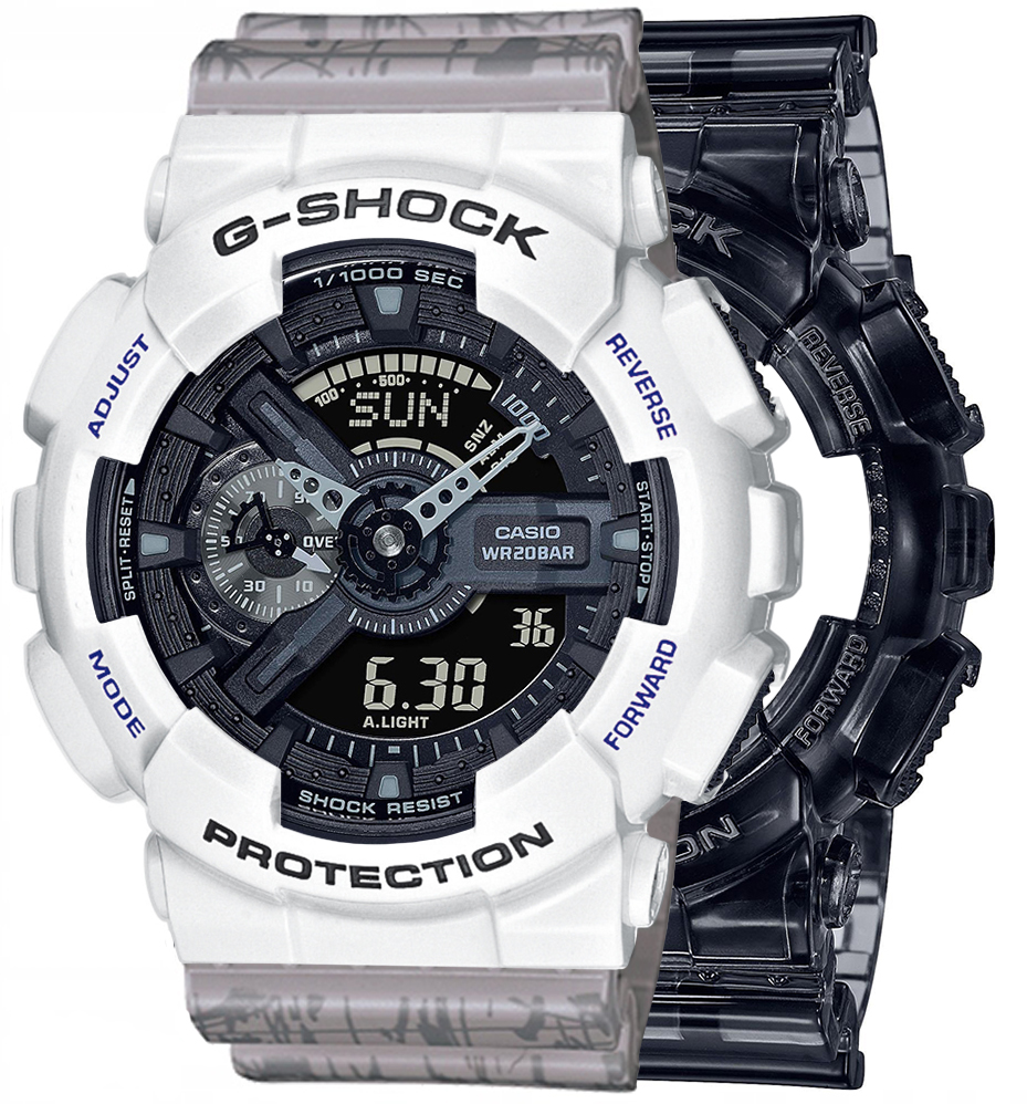 G-SHOCK SET GA-110SKE-8AER + BEZEL 10347600 + PASEK 10498174