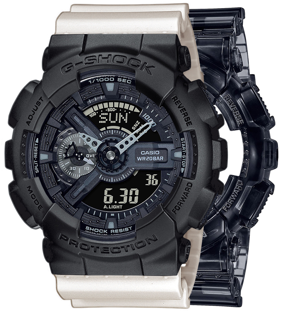 G-SHOCK SET GA-110SKE-8AER + BEZEL 10358741 + PASEK 10395227