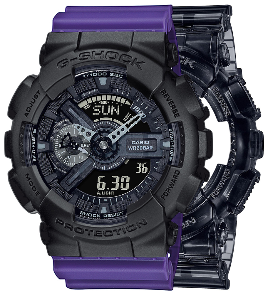 G-SHOCK SET GA-110SKE-8AER + BEZEL 10358741 + PASEK 10498156